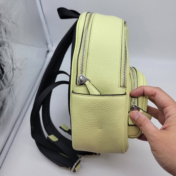 Coach Mini Court Backpack C8603 Pale Lime - Picture 3 of 9